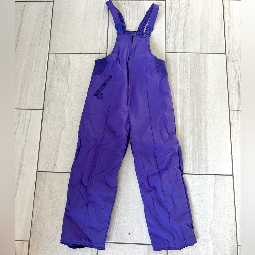 Kids Purple Snow Bib Overalls